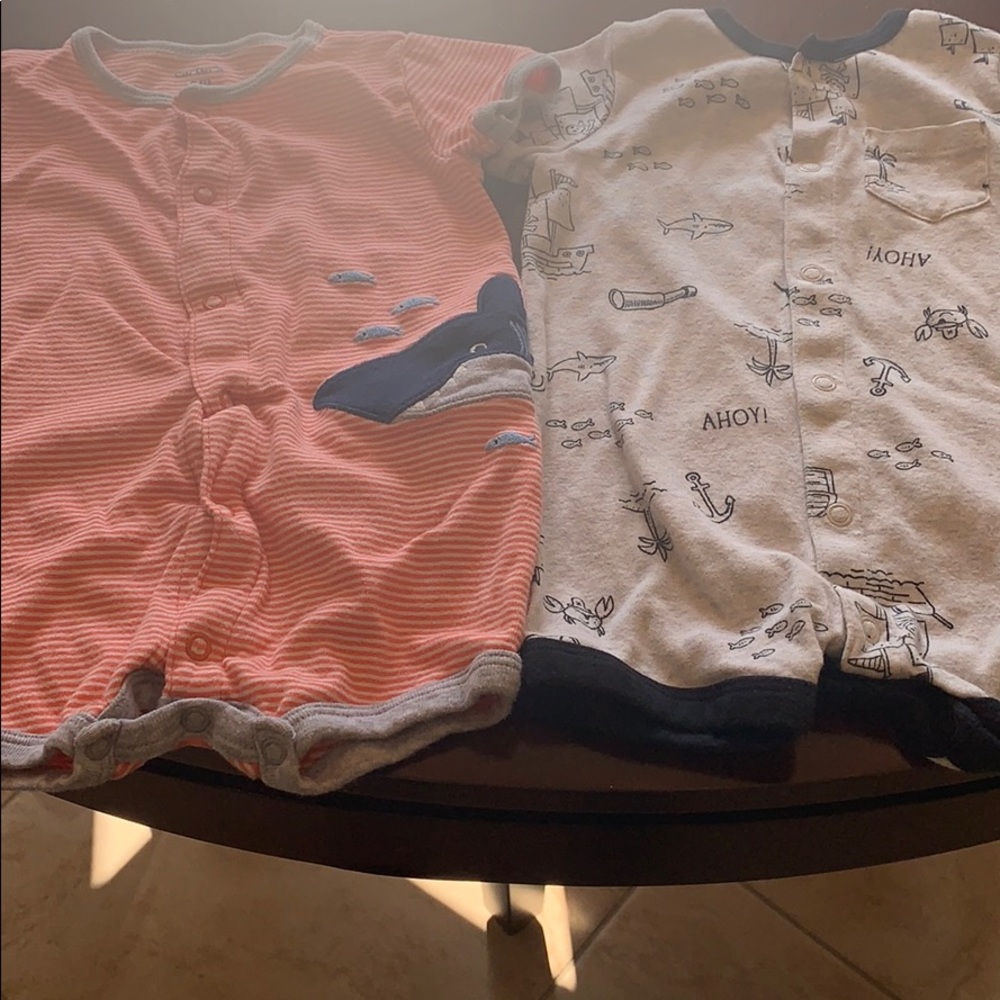 2 SS baby unisex rompers